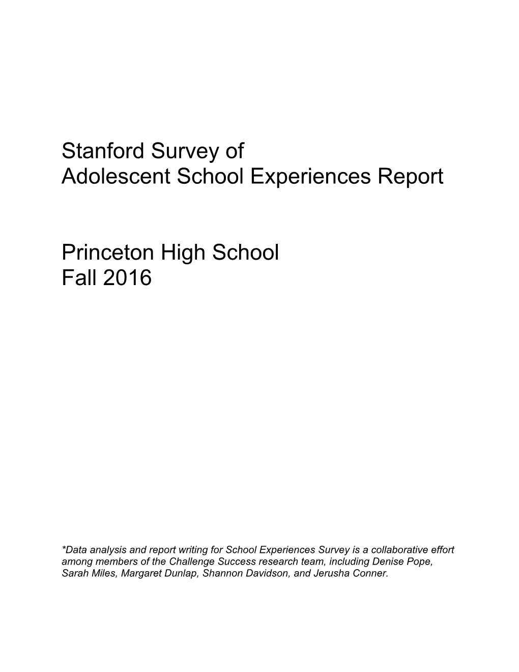 Overview of Participants