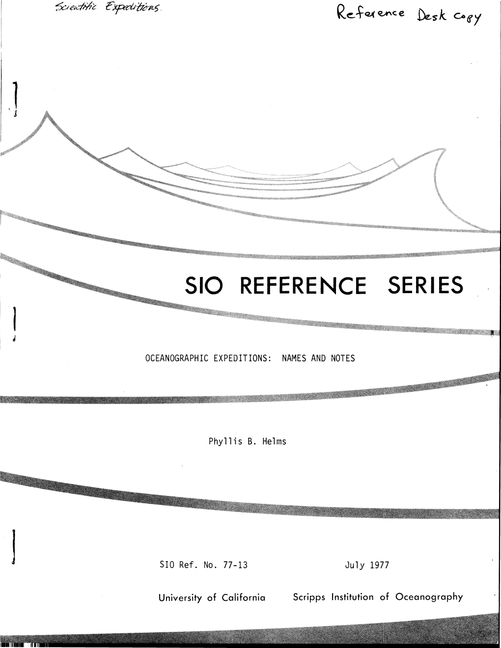 Oceanographic Expeditions: Names and Notes