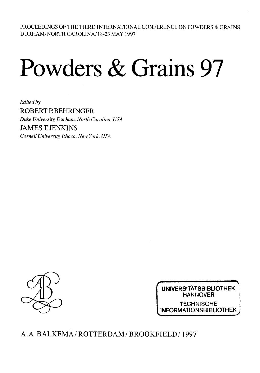 Powders & Grains 97