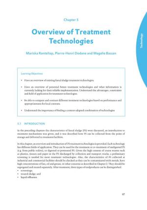 Chapter 5: Overview of Treatment Technologies