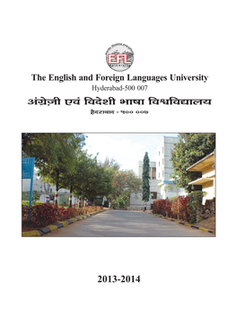 The English and Foreign Languages University Hyderabad-500 007