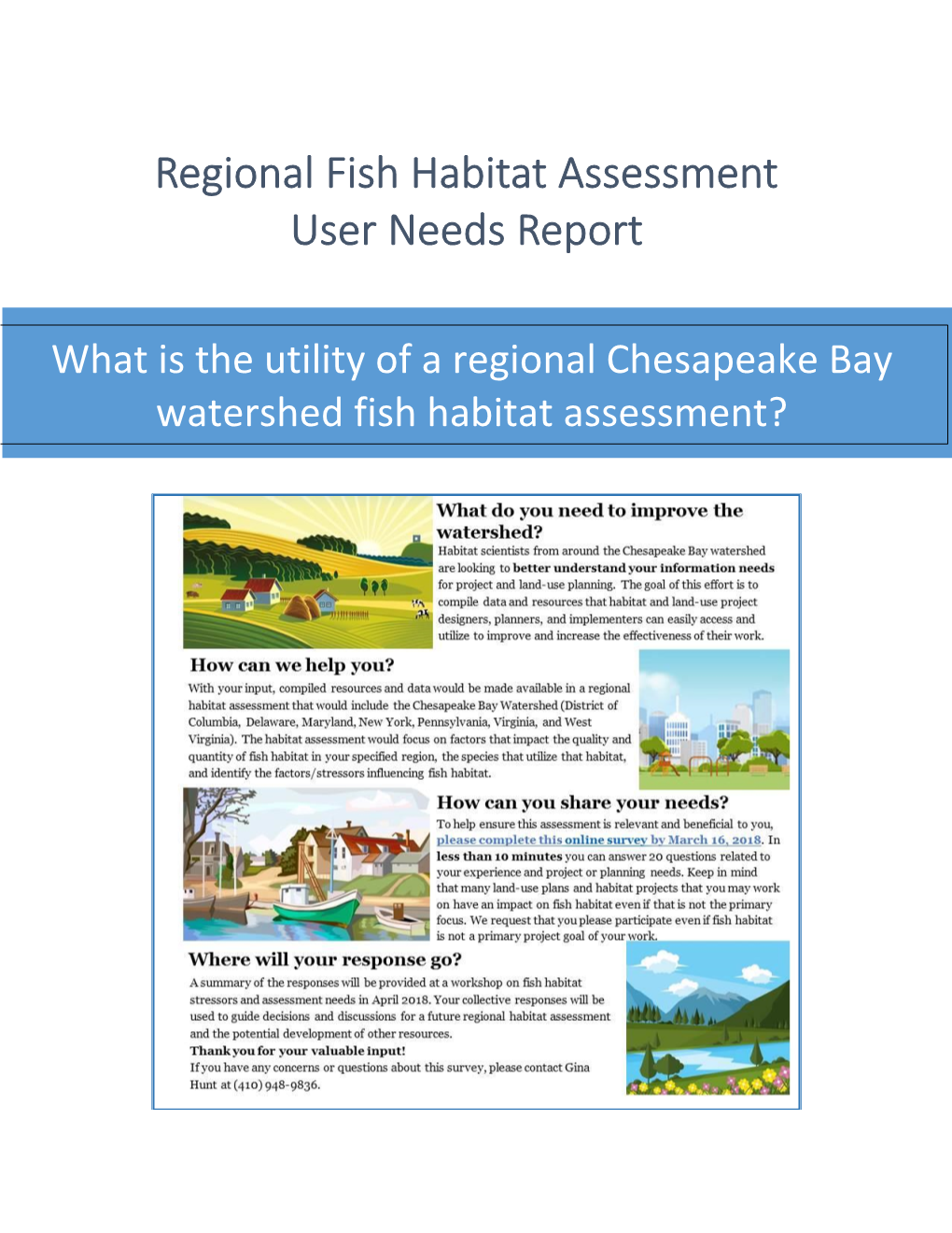 Fish Habitat Assessment Questionnaire