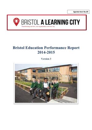 Bristol Education Performance Report 2014-2015