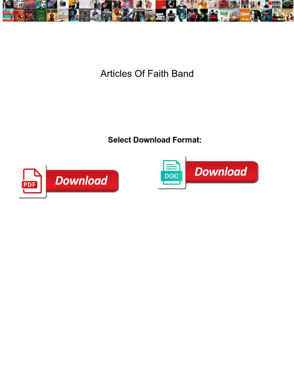Articles of Faith Band
