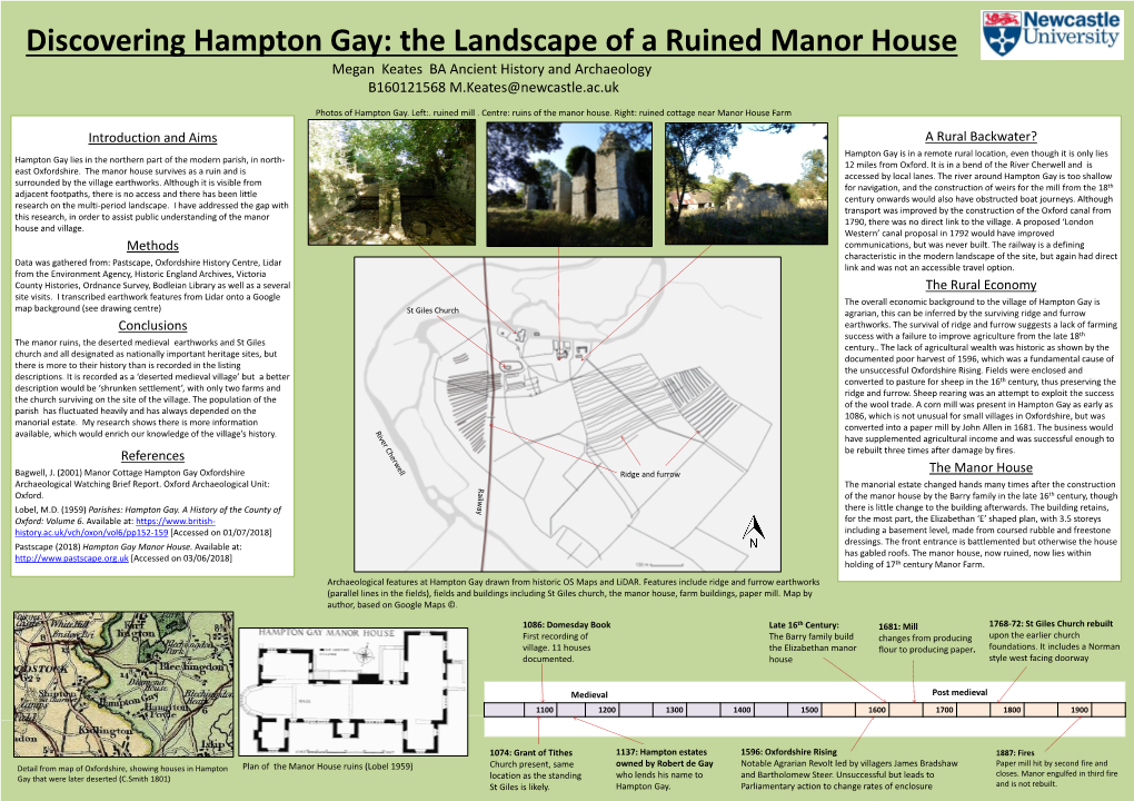 Hampton Gay Manor House. Available At: Has Gabled Roofs