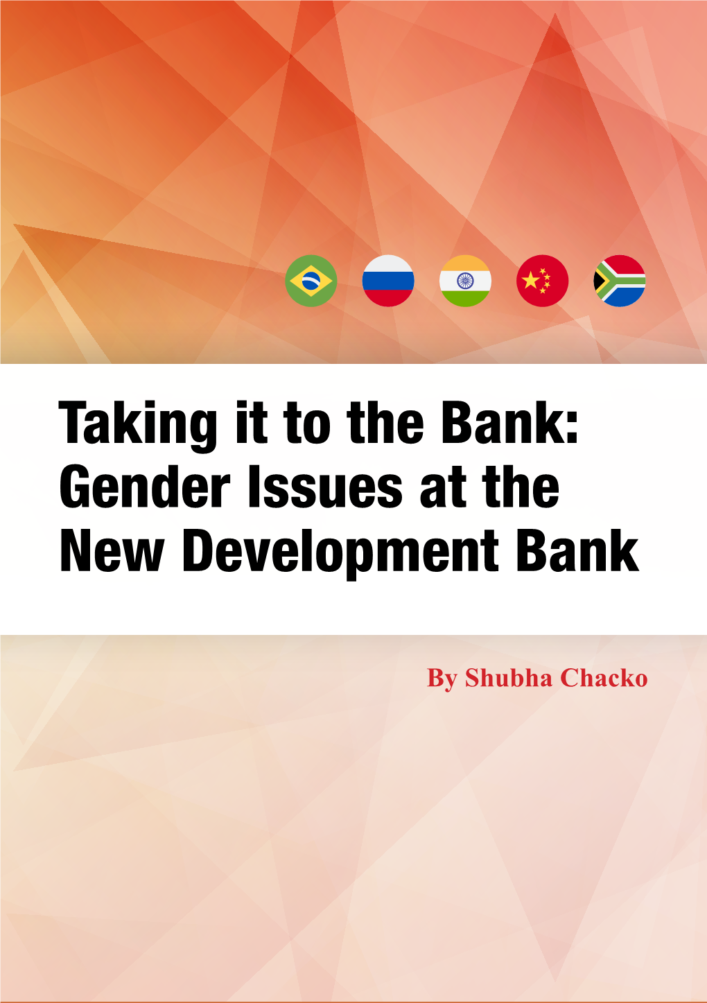 Taking It to the Bank: Gender Issues at the New Development Bank