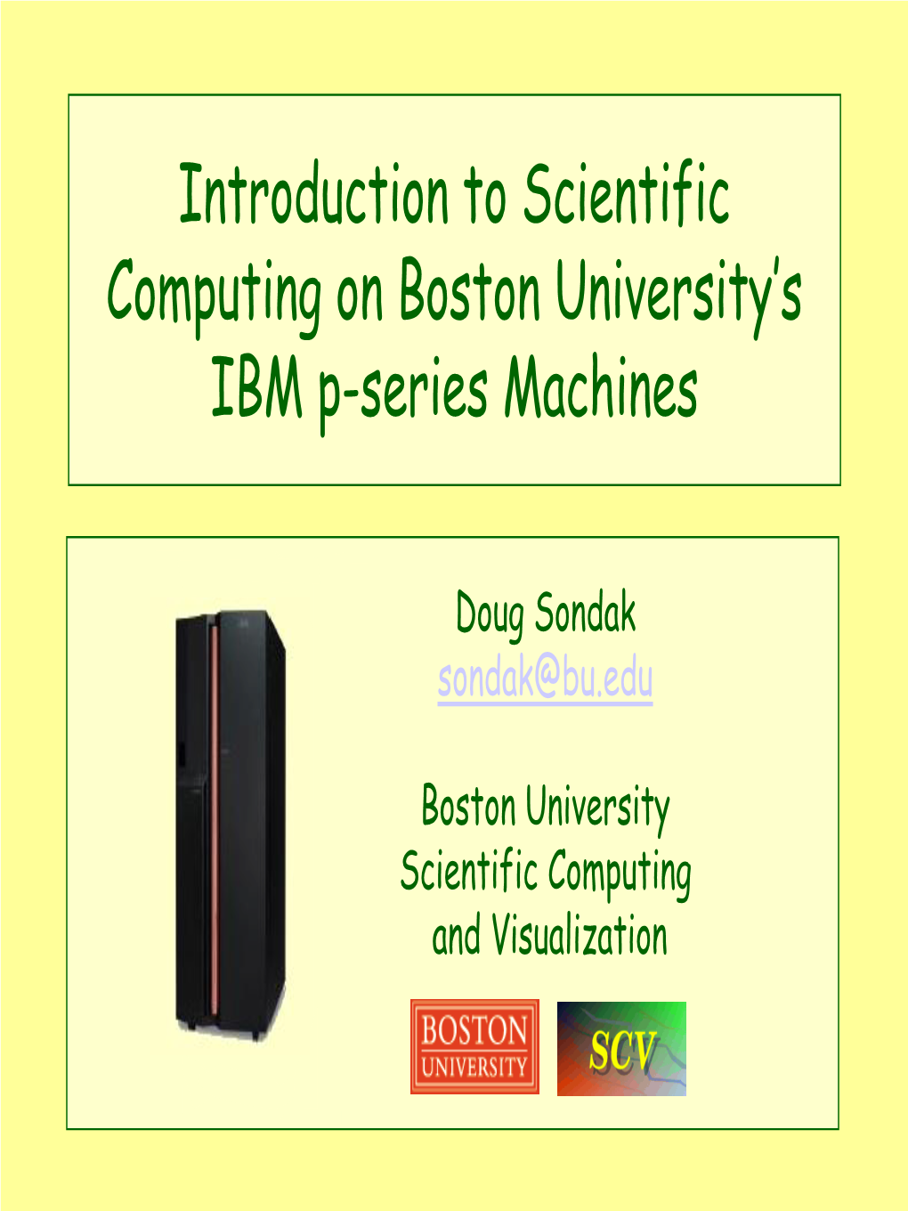 Scientific Computing Under AIX and Linux