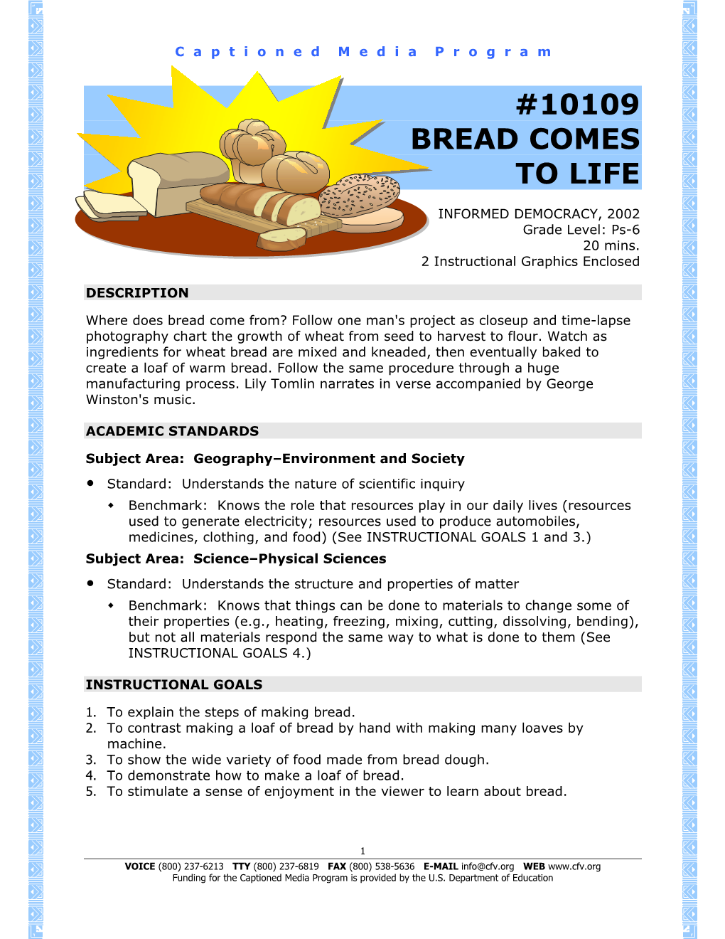 10109 Bread Comes to Life