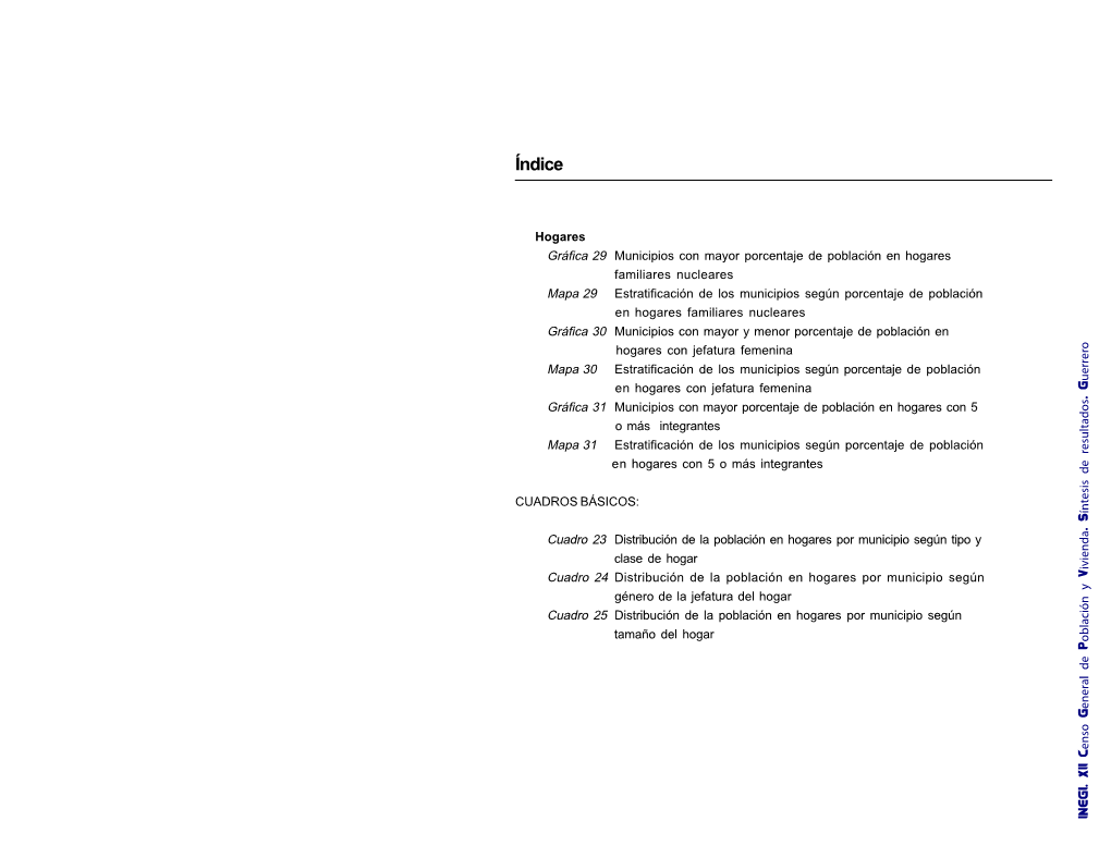 XII Censo General De Población Y Vivienda 2000. Síntesis De