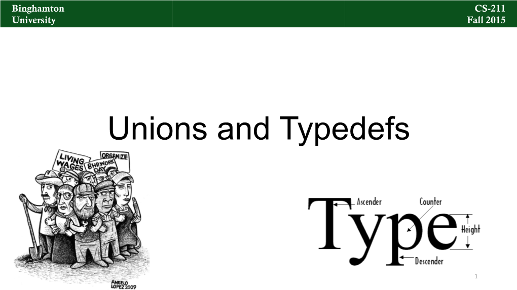 L25 Unions and Typedefs