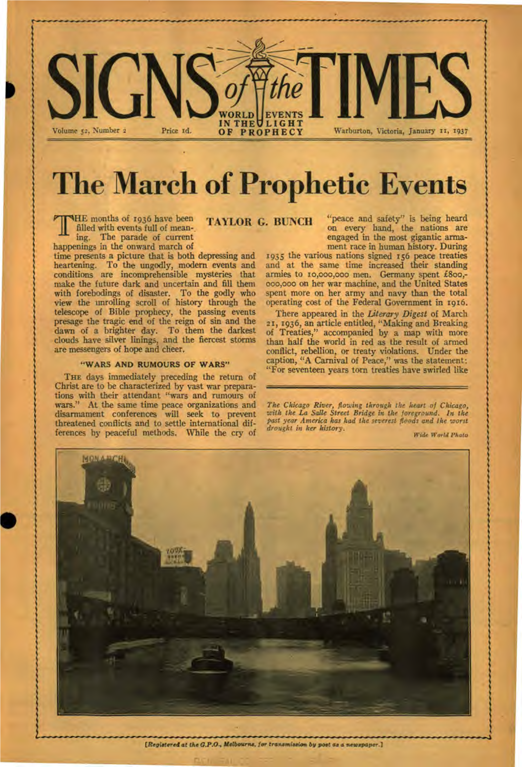 OF PROPHECY Warburton, Victoria, January II, 1937