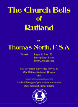 The Church Bells of Rutland