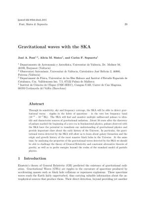 Gravitational Waves with the SKA