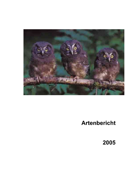 Artenbericht 2005 Herausgeber: Nationalpark Harz Oderhaus 1 37444 St