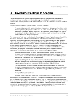 4 Environmental Impact Analysis