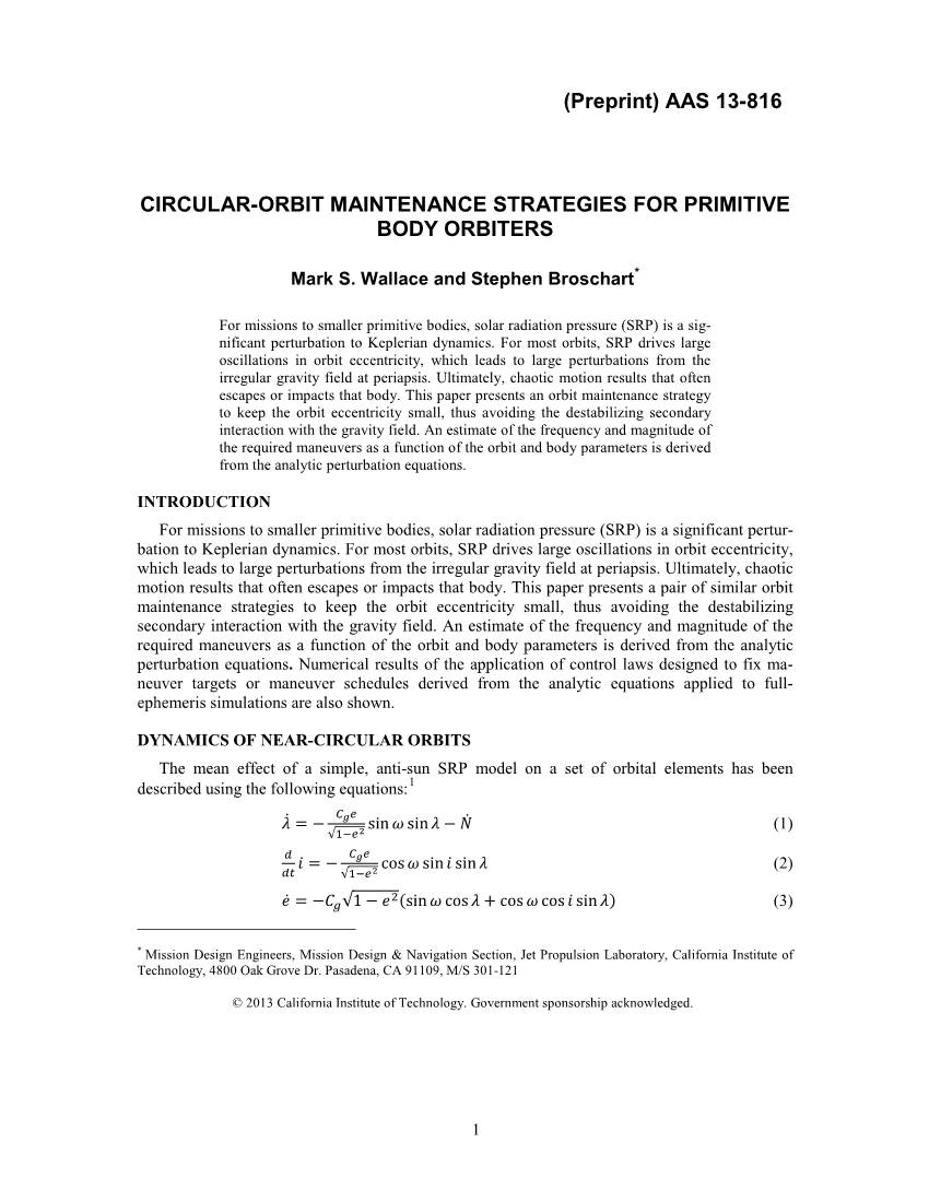 Circular-Orbit Maintenance Strategies for Primitive Body Orbiters