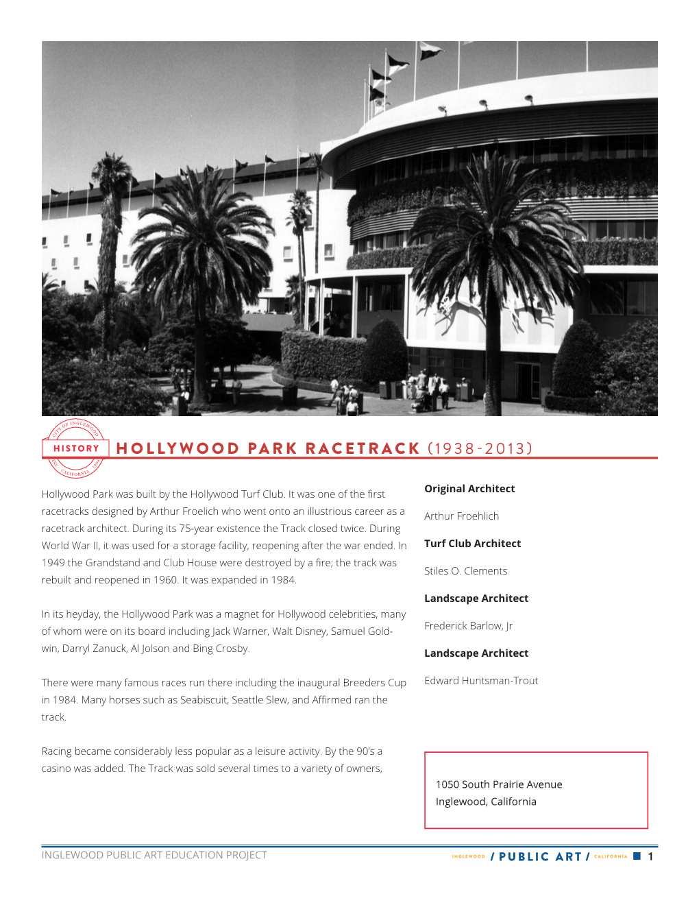 Hollywood Park Racetrack (1938-2013)