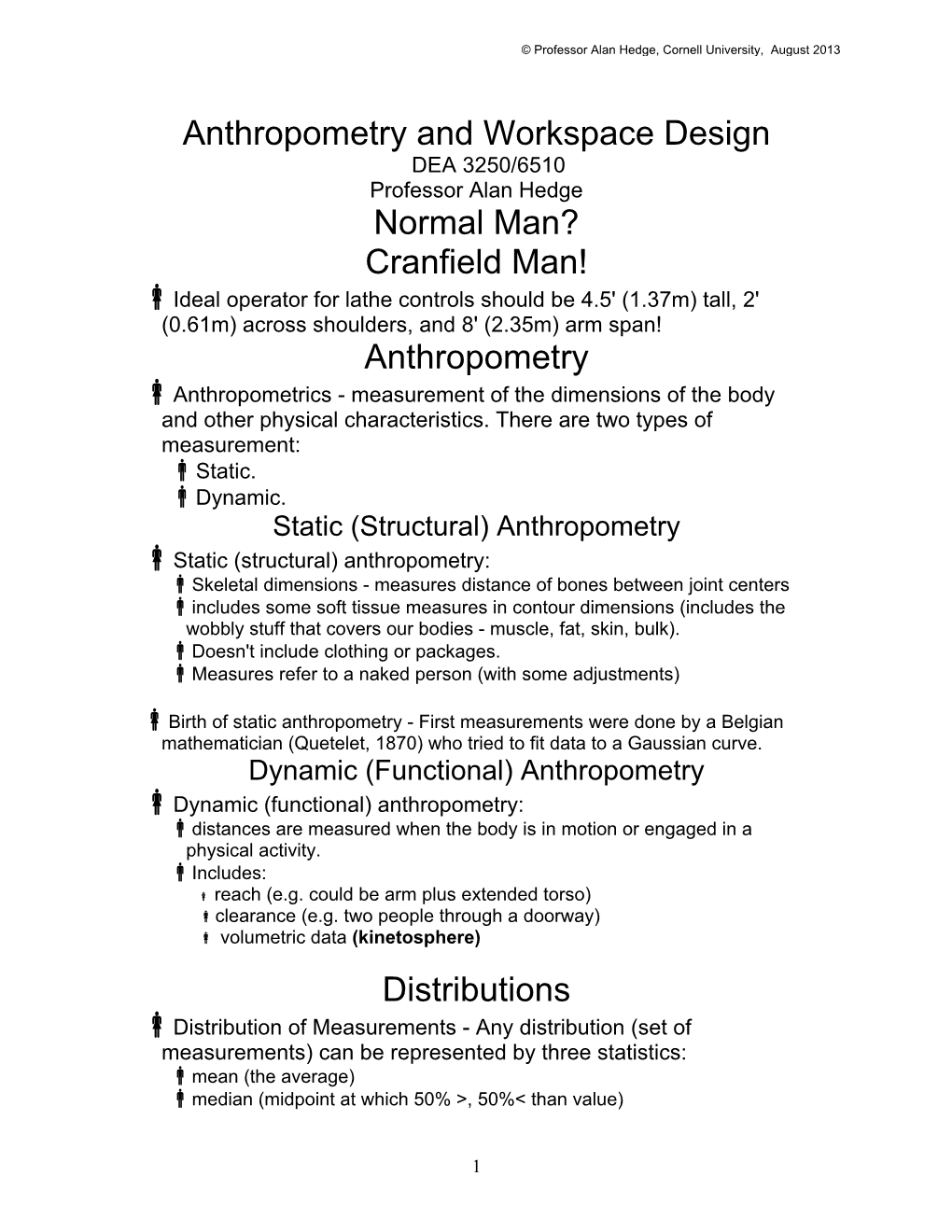 Anthropometry and Workspace Design