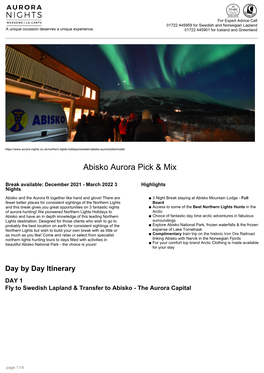 Abisko Aurora Pick &