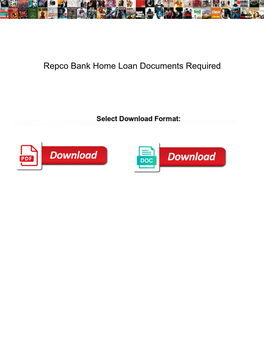 Repco Bank Home Loan Documents Required