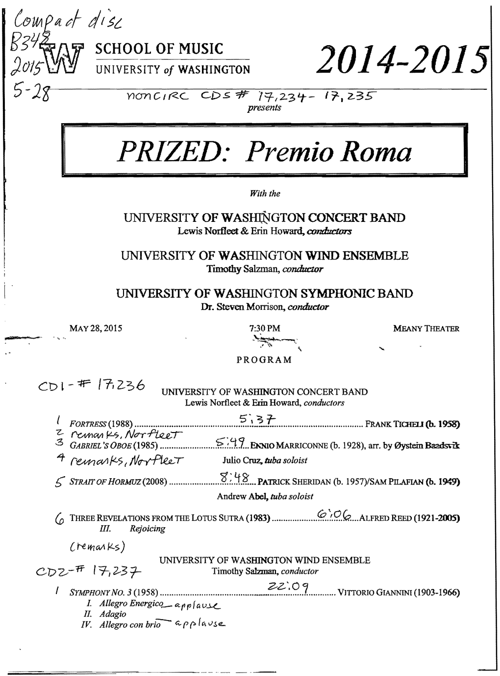 PRIZED: Premio Roma