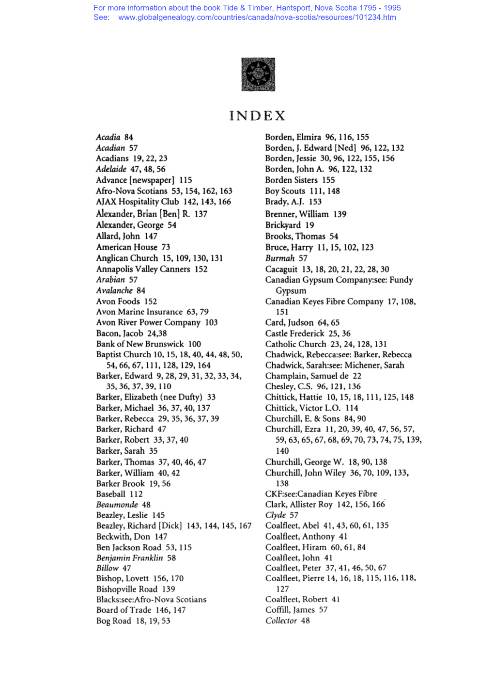 To Browse the Index