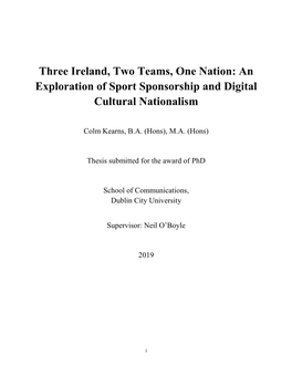 An Exploration of Sport Sponsorship and Digital Cultural Nationalism