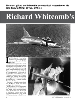 Richard Whitcomb's Triple Play