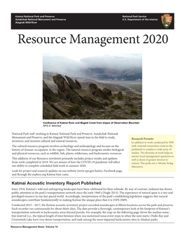 Resource Management 2020
