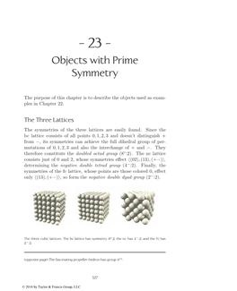 Objects with Prime Symmetry