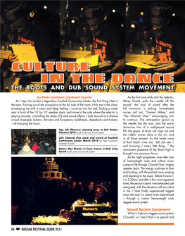 Culture in the Dance the Roots and Dub Sound System Movement