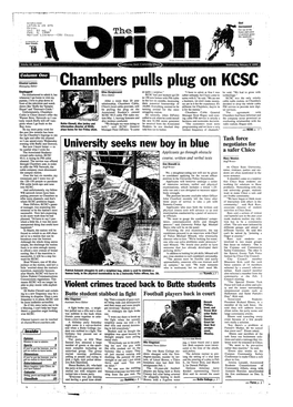 Chambers Pulls Plug on KCSC Unplugged Elisa Bongiovanni As Quite a Surprise." "I H.Lve to 'Idmit at Tirst I Was He Said