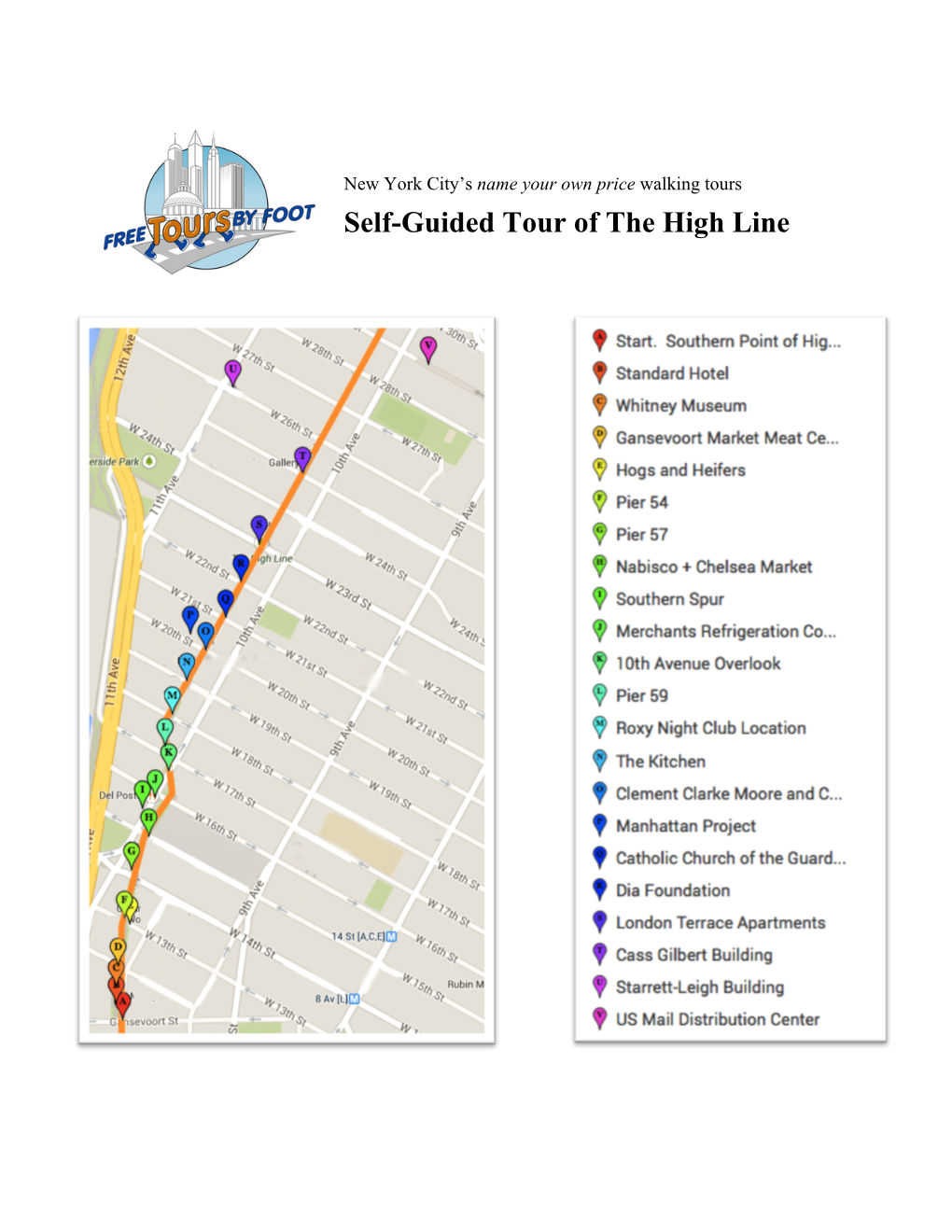 Self-Guided Tour of the High Line