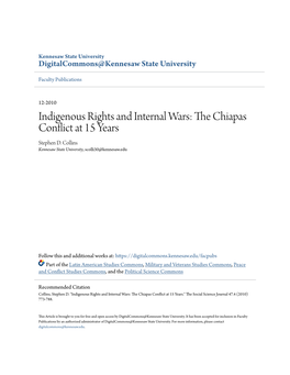 Indigenous Rights and Internal Wars: the Chiapas Conflict at 15 Years