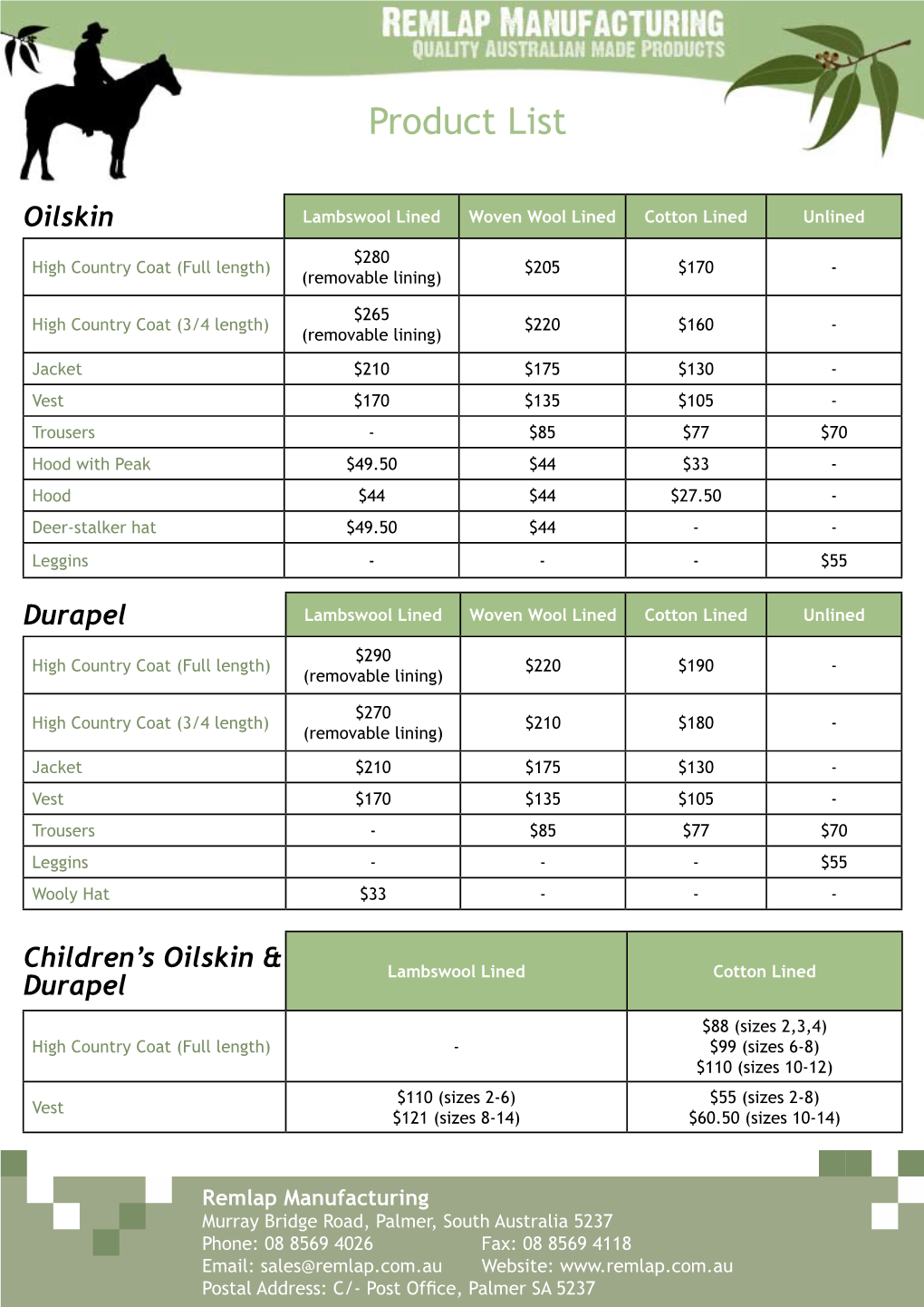 Product List