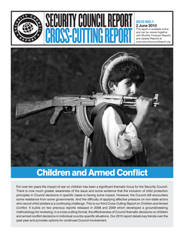 Cross-Cutting Report on Children and Armed Conflict