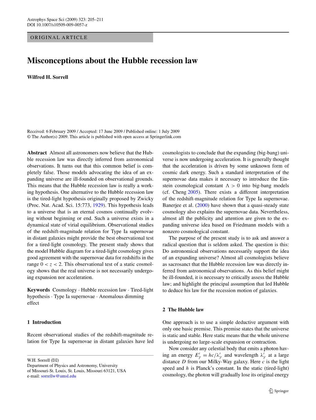 Misconceptions About the Hubble Recession Law