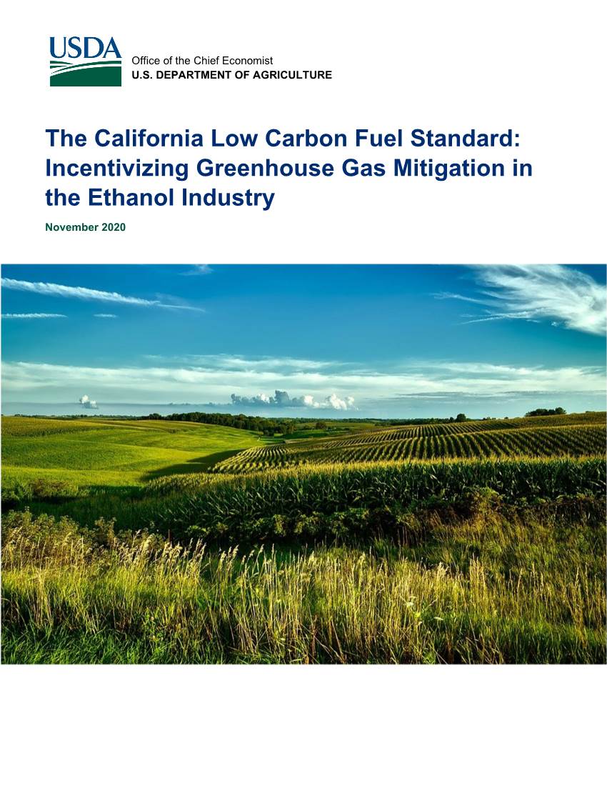 The California LCFS: Incentivizing GHG Mitigation in the Ethanol Industry