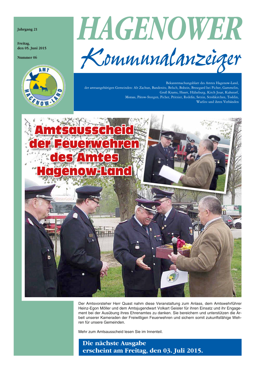 Amtsausscheid Der Feuerwehren Des Amtes Hagenow-Land