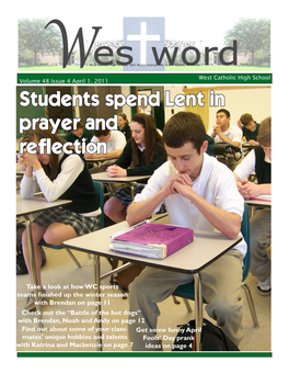 Students Spend Lent in Prayer and Reflection