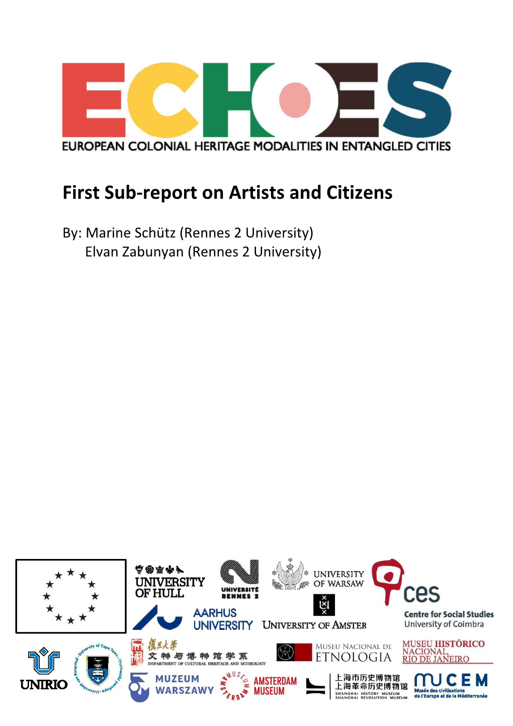 First Sub-Report on Artists and Citizens