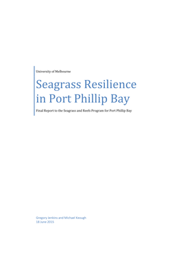 Seagrass Resilience in Port Phillip Bay