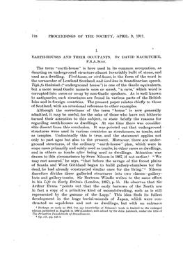 178 Proceedings of the Society, April 9, 1917. Earth