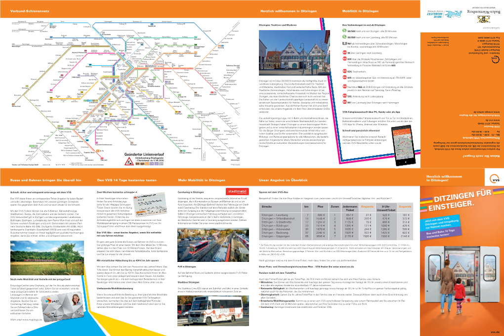 Verbund-Schienennetzverbund- Schienennetz Vvs Herzlich Willkommen in Ditzingen Mobilität in Ditzingen