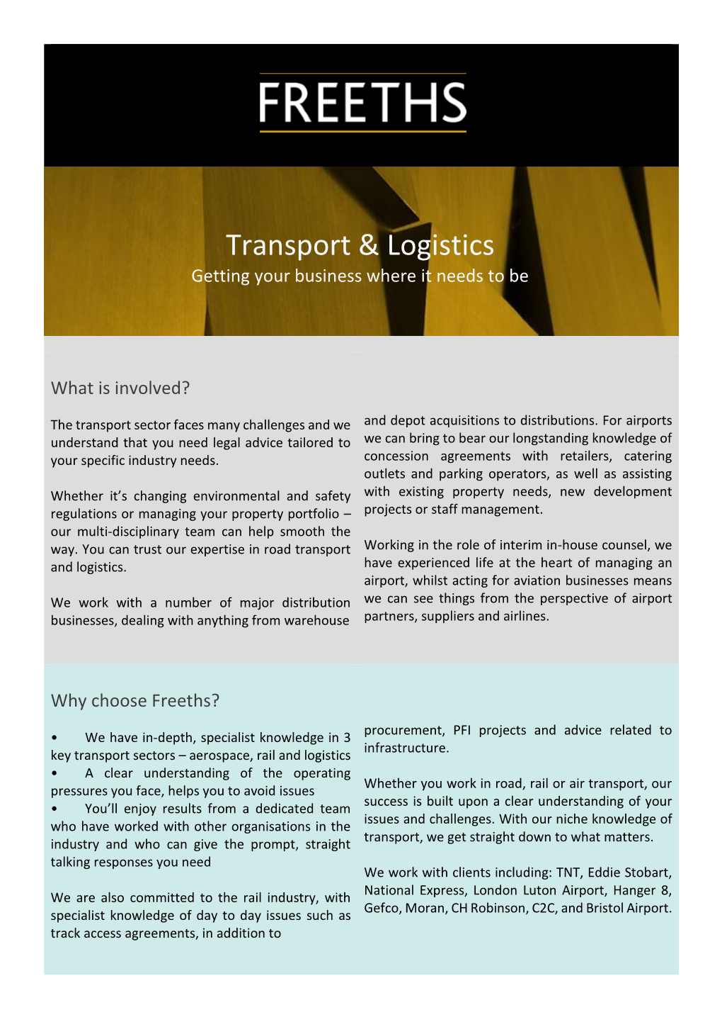 Transport & Logistics