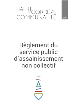 Règlement De Service Du Spanc