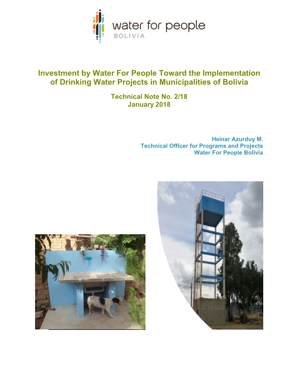 Investment for Implementation of Water Projects