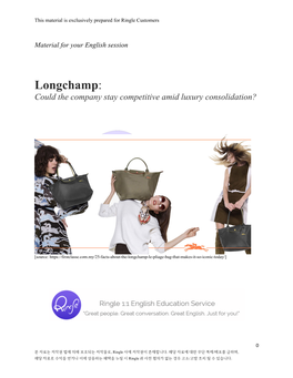 Longchamp: Could the Company Stay Competitive Amid Luxury Consolidation?