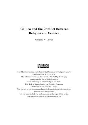 Gregory W. Dawes, Galileo and the Conflict Between Religion and Science