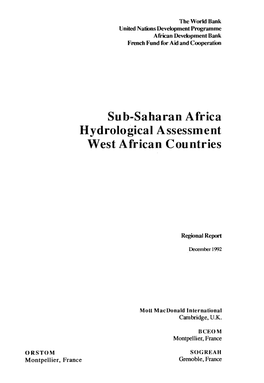 Sub-Saharan Africa Hydrological Assessment : West African Countries